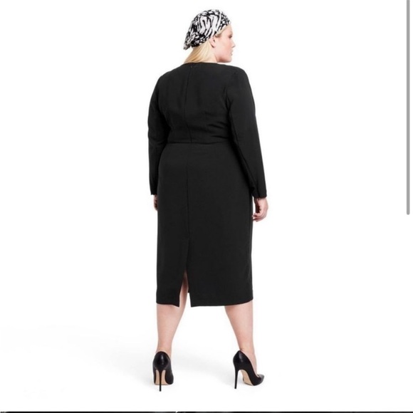 NWT Sergio Hudson for Target Strong Shoulder Midi Dress size 3X sold out - Picture 4 of 8